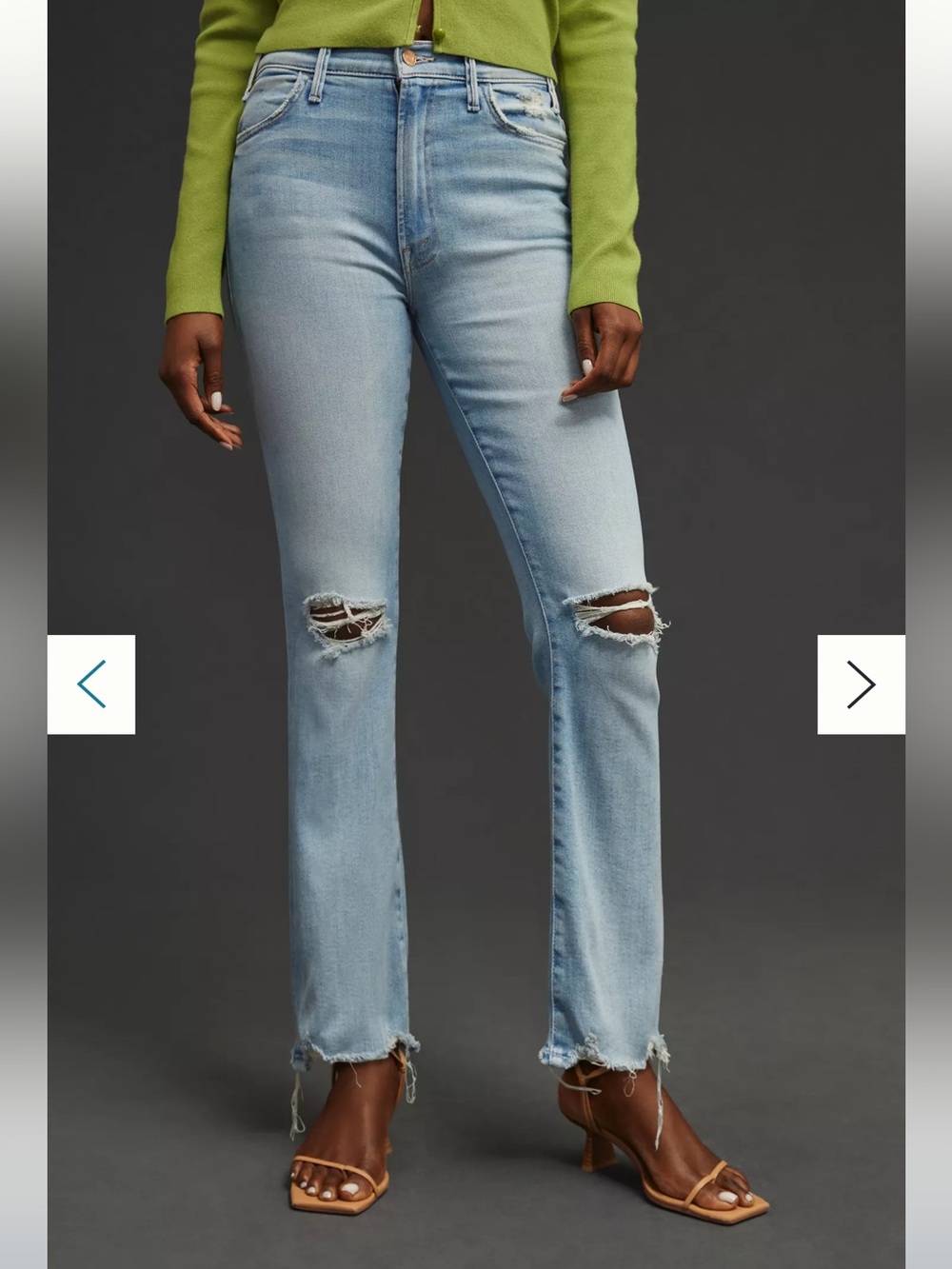 Mother The Hustler Ankle Chew Drining By The Pool Jeans Size 23
